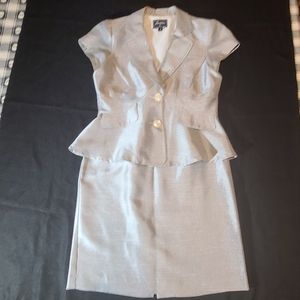 Silver skirt suit
